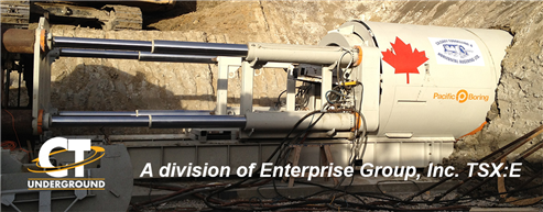 Enterprise Group’s Subsidiary Calgary Tunneling Taking Infrastructure National